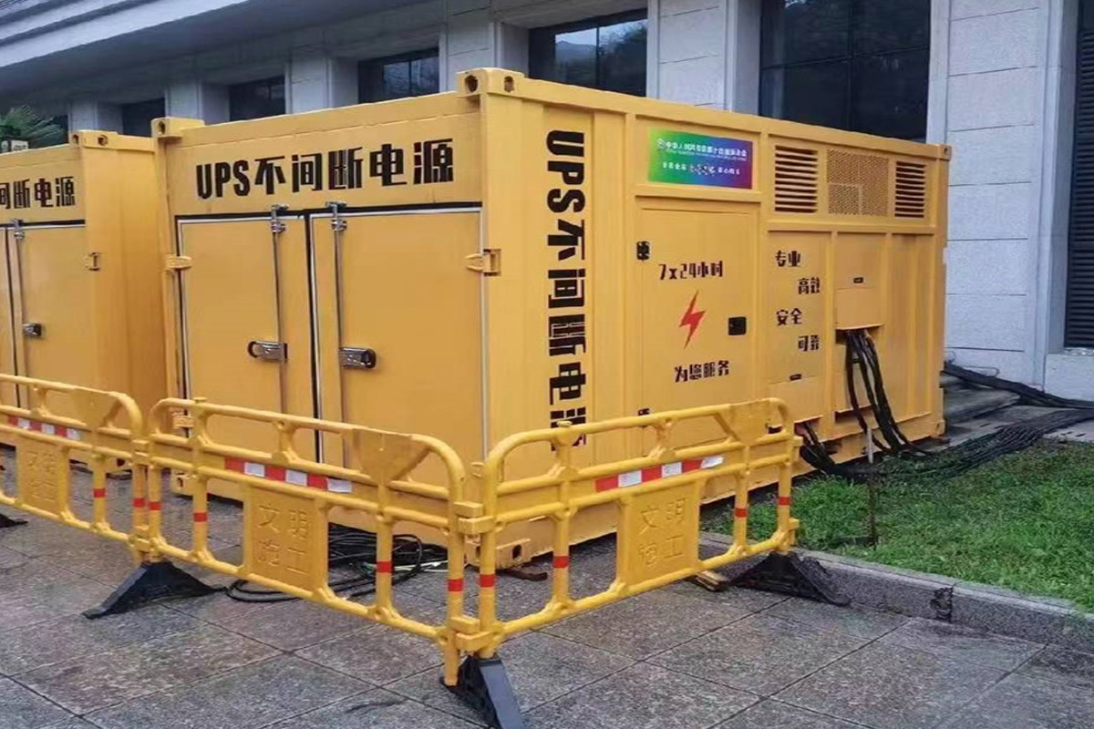 平昌发电机租赁施工现场