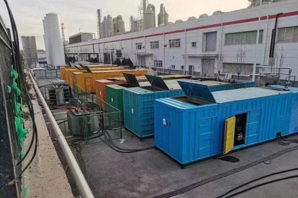 平昌发电机租赁施工现场